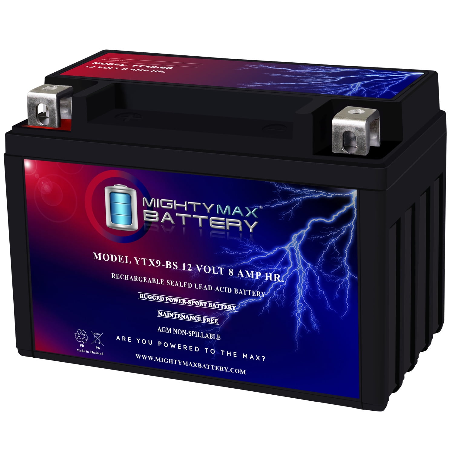YTZ14S Power Sport ATV - 12V 11.2AH, 230 CCA, Rechargeable
