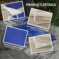 thumbnail image 6 of GVN Patio Lounge Chair,Outdoor Chaise Lounge Chair,Folding Chaise Lounge, Outdoor Sun Tanning Chair, 4-Position Reclining Back, Armrests, Removable Pillow, Blue, 6 of 10