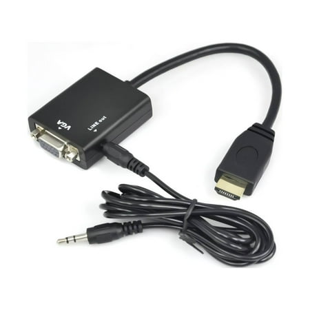 Adaptador HDMI A VGA 25CM Con sonido Alta Calidad generico Lider.cl
