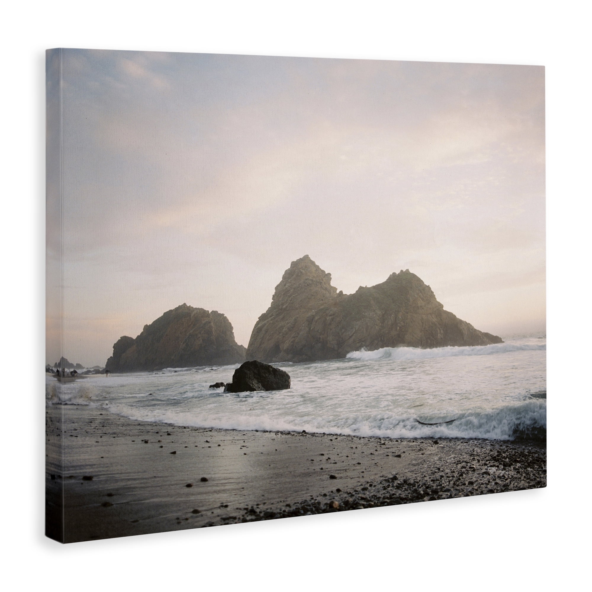 Stupell Industries Seaside Cliffs Landscape Landscape Photography Gallery Wrapped Canvas Art Print Wall Art, 20 x 16