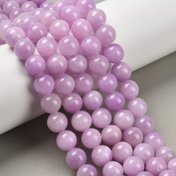 1 strand Natural Dyed Yellow Jade Gemstone Bead Strands Round Medium Orchid 10mm Hole: 1mm 40pcs/strand 15.7 inch