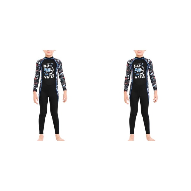 Traje de neopreno para niños Yuarrent Ropa de baño resistente al sol negro S Type2 NO2