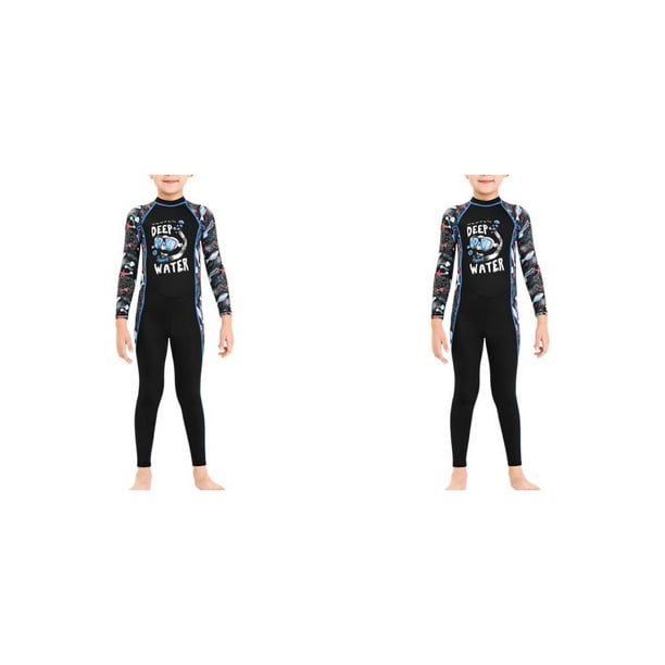 Traje de neopreno para niños Yuarrent Ropa de baño resistente al sol negro S Type2 NO2