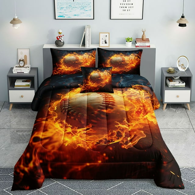 Lightweight Honeycomb 3-Piece Bedding Set For Teen Boys, Modern Bedding Quilt Set With Geometric Decor, Microfiber Lightweight