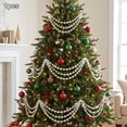 thumbnail image 6 of Acrylic Christmas Tree Ornament Decor 3-Layer Crystal Bead Garland, 19.7in Lightweight Hanging Swag with Snowflakes Ice Cones, Draping Decoration for Tree Mantel Fireplace, 6 of 6