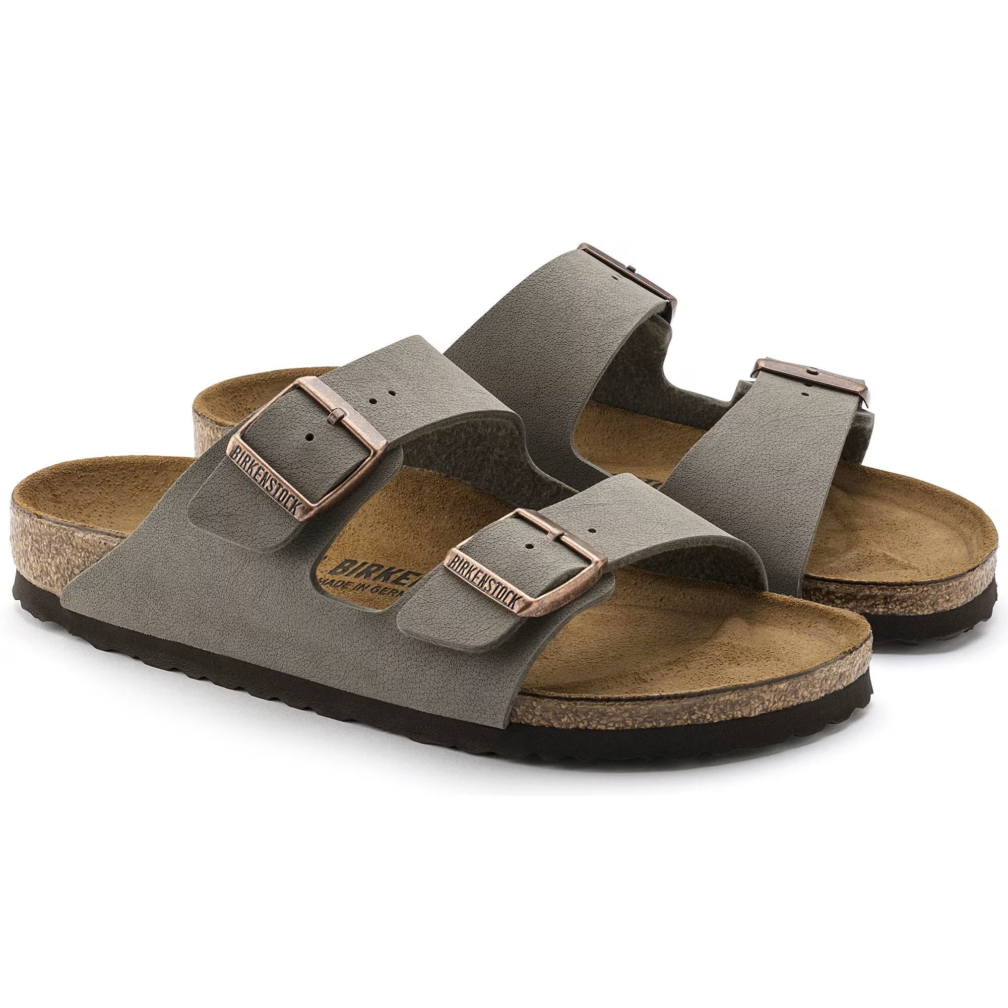 Birkenstock Women's Stone Arizona Birkibuc 41 2A(N) EU