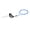 Blue, variant on Universal 7/8" Throttle Handle Grip with 1200mm Cable for Dirt Bikes, ATVs, and Motocross