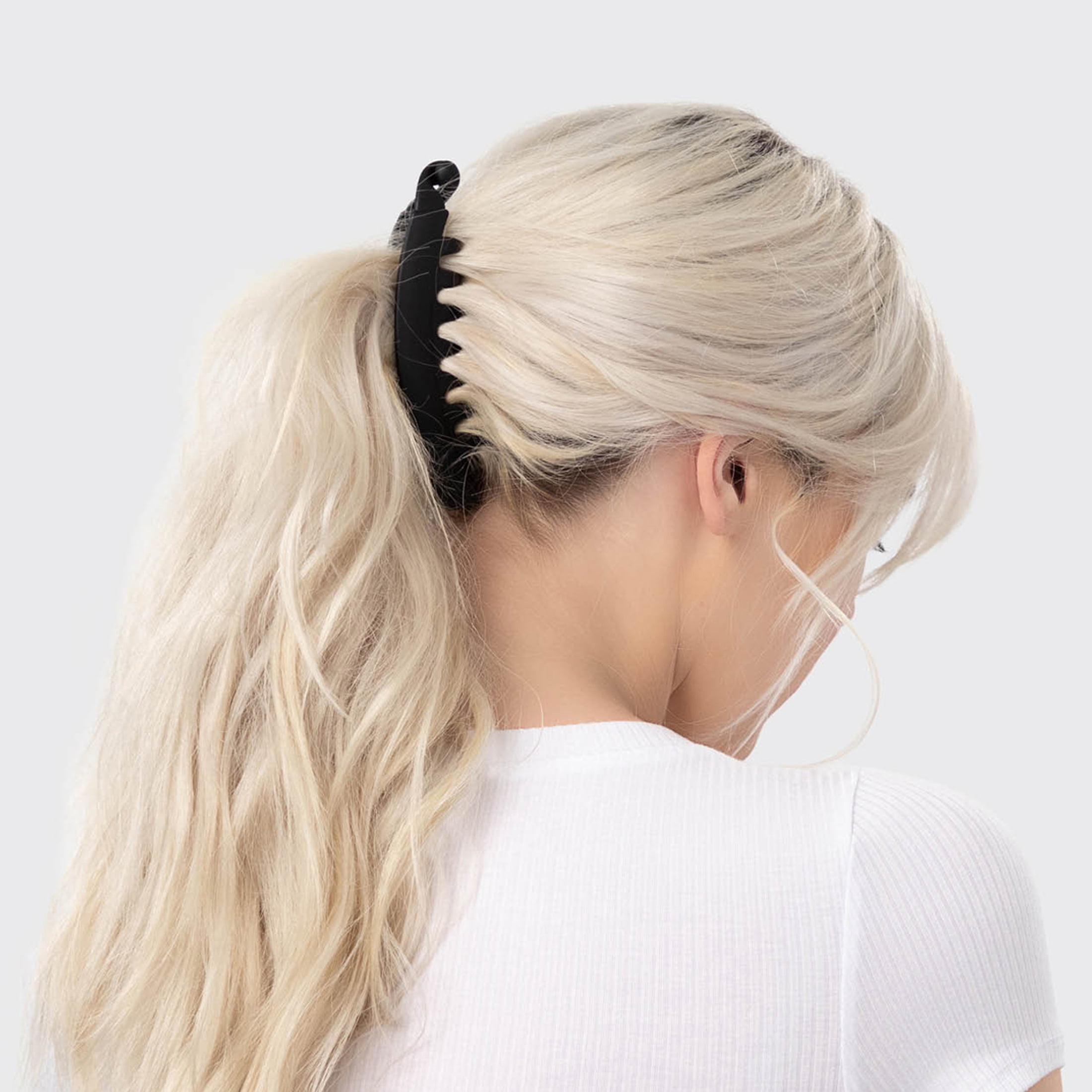 Kitsch Banana Clip - Secure & Sturdy Grip Banana Clips for Women | No Crease, Durable Hair Accessories for Women | Great for Stylish Ponytails & Updo - Black & Brown, 2 Pcs