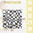 thumbnail image 2 of Dreamtimes 5 PCS Butterfly Wavy Checkerboard Baby Muslin Washcloths, Trippy Face Towel Burp Cloths Ultrasoft Absorbent Cotton Bath Wipes Towels for Newborn Boys Girls, 2 of 7