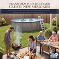 thumbnail image 7 of Blue Wave Riviera 18-ft Round 54-in Deep 8-in Top Rail Metal Wall Swimming Pool Package, 7 of 7