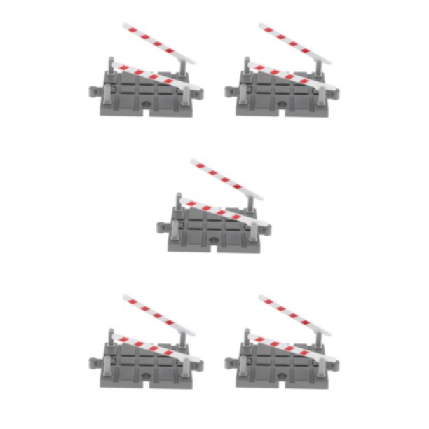 Bewildely Realistic Kids Wood Plastic Train Scene Play Accessories Toys Building Set Type2