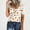 C_ White, variant on Olyvenn Workout Tops for Women Fashion Floral Helney Shirts Casual Graphic Short Sleeve Lightweight Summer 2025 Blouses Tees Navy M