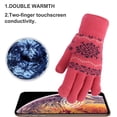 thumbnail image 3 of Guantes de invierno con pantalla táctil para mujer y niña, guantes de punto suaves y cálidos, 3 of 5