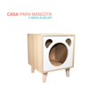 thumbnail image 1 of Cama Casa para Mascota y Mesa Buro Auxiliar Minimalista Gato beige 40x40x50 cm Pido Todo CPM01WH, 1 of 6
