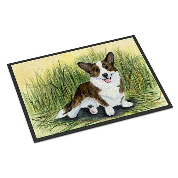 Carolines Treasures SS8004MAT Corgi Doormat 18x27 27"L x 18"W multicolor