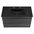 thumbnail image 6 of Modway Render 36" Wall-Mount Bathroom Vanity in Charcoal Black, 6 of 9