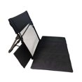 thumbnail image 4 of DYNWAVECA Beach Chair with Back Support Camping Backrest for Fishing Stadium Barbecues Black, 4 of 10