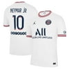 Men's Jordan Brand Neymar Jr. White Paris Saint-Germain 2021/22 Fourth Replica Jersey