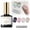 10ml Clear Cat Eye Gel Top Coat, variant on modelones Pearl Gel Nail Polish Top Coat, 2-in-one Clear Pearlescent Glitter Glossy Sparkle Finish Long Lasting Soak Off Mermaid Shimmer Manicure Nail Art Home Salon DIY 10 ML