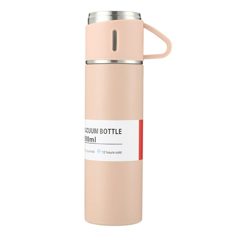 Stainless Vacuum Flask With 2 Cups Set