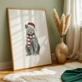 thumbnail image 6 of Xmas Cat - Illustration Cat Christmas Winter Animal Humor Sketch Unframed Wall Art Print 4 x 6 inches, 6 of 60