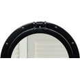 thumbnail image 2 of Home Dress Nautical Ship's Porthole Mirror | Aluminium Transparent Window (Black, Mirror, 20 inch), 2 of 6