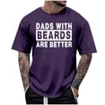 thumbnail image 4 of Bibifish Mens T-Shirts Loose Fit Crew Neck Block Letter Print Tshirts Casual Daily Short Sleeve Comfort Tee Tops, 4 of 4