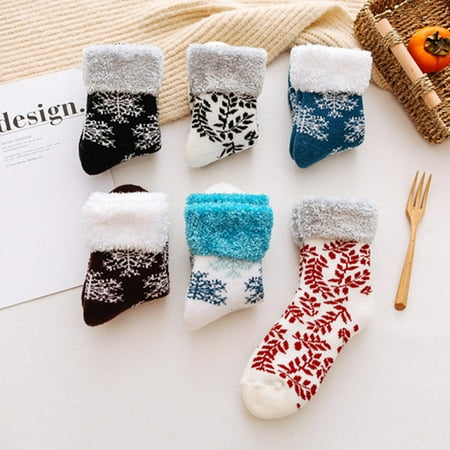 

Mart Women Socks Thick Crew fuzzy Sock Ladies Cotton Socks Multi-Color Ladies Winter Socks Athletic Socks Cushioned