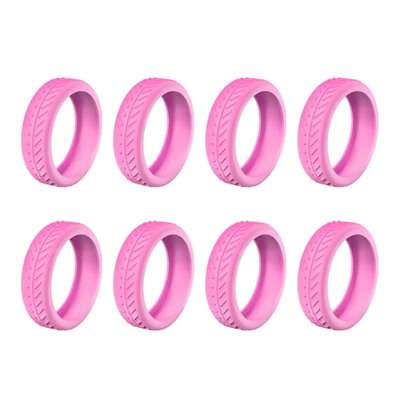 Soumake 8Pcs Silicone Wheel Protectors Flexible Wear Resistant Scratch-proof Noise Reducing Suitcase Wheel Covers Castor Sleeves