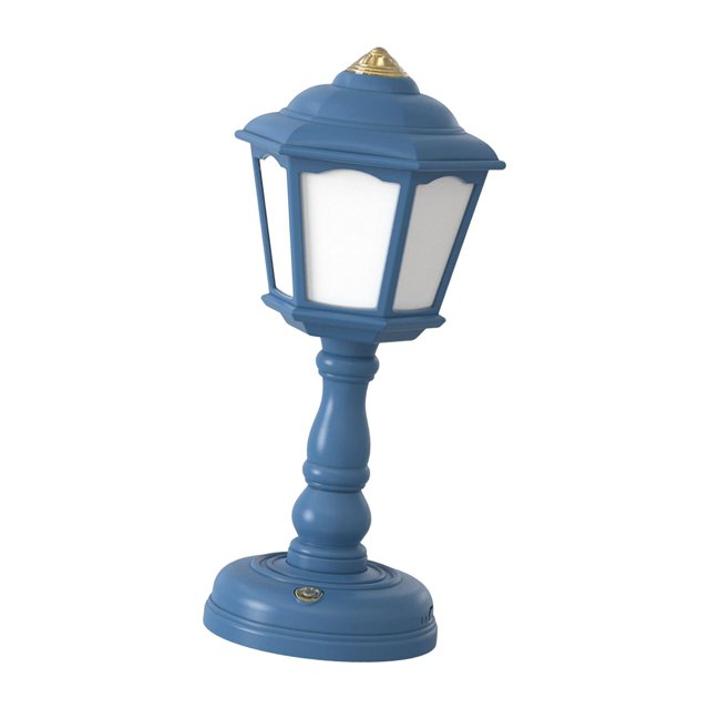 Mini lámpara de mesa retro con pilas estilo europeo de luz de noche decorativa LED Azul jinwen lámpara de escritorio