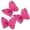 Hot pink, variant on Giant Butterfly Decorations 3PCS, 20" Big Butterfly Decorations Party Giant, Large Butterflies Decor for Valentine’s Day, Wedding, Birthday, Banquet Decor (White)