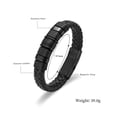 thumbnail image 2 of Imrsanl Cremation Urn Bracelet for Ashes Jewelry for Women Men Memorial Keepsake Cuff Bangle Leather Bracelet, 2 of 7