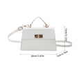 thumbnail image 2 of Bolsa De Hombro Bolso de mano para mujer, bolso de mano de piel sintética, bolso cruzado elegante (blanco) Likrtyny Para Estrenar, 2 of 4