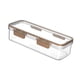 thumbnail image 1 of Contenedor para almacenar pasta, contenedor para alimentos, caja de almacenamiento rectangular apilable transparente S, 1 of 9