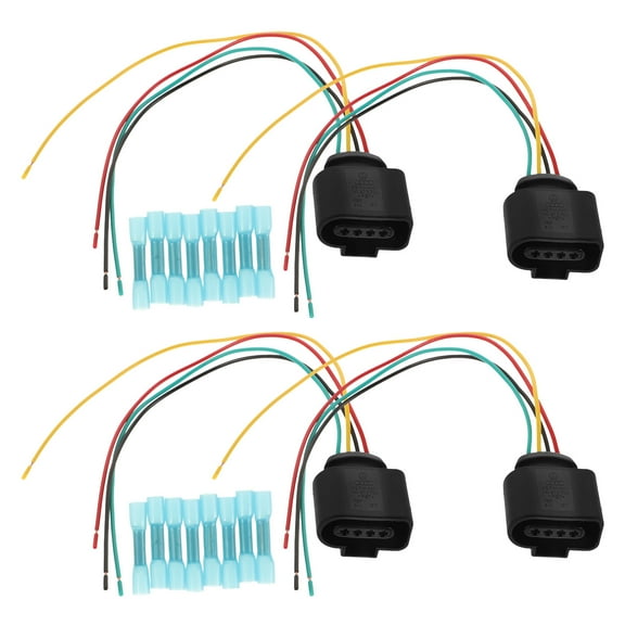 Raindrops 4pcs Ignition Coil Connector Wiring Harness Set Automotive Electrical Wire Connectors
