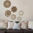 thumbnail image 2 of Cesta de pared elegante, decoración de ratán, de mimbre de seis piezas Sunnimix Cesta de pared, 2 of 8