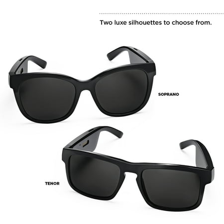 Bose - Frames Tenor — Rectangular Bluetooth Audio Sunglasses - Black
