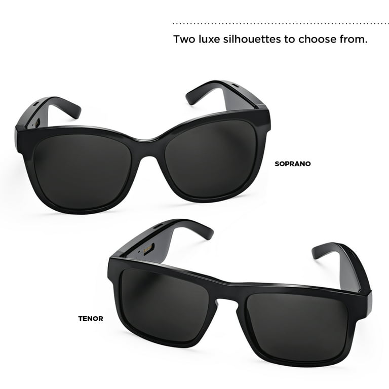 Trechter webspin vraag naar Stadion Bose Frames Tenor Rectangular Audio Bluetooth Sunglasses, Black -  Walmart.com