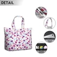 thumbnail image 3 of Flower Women's Large Weekend Travel Bag Moving Canvas Handbag Thick Double Layer Beach Weekend Travel Unisex Hospital Maternity Delivery with Toiletry Waterproof, 3 of 5
