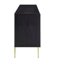 thumbnail image 3 of Console Entry Table Sideboard Cabinet, Black Gold, Wood, Metal, Mid Century Living Lounge Cafe Lobby Hospitality Restaurant, Modern Contemporary HB36018, 3 of 10
