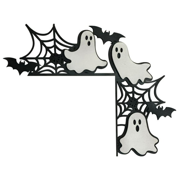 Halloween Pumpkin Witch Wooden Door Corner Decoration Lintel Holiday Decor Crafts