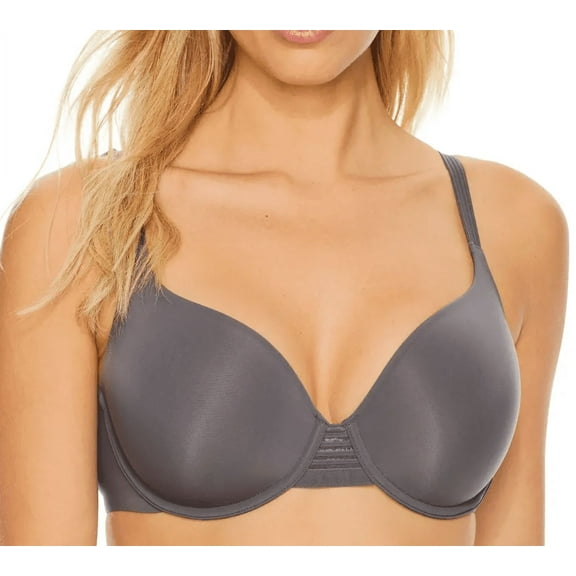 LE MYSTÈRE Charcoal Second Skin Smoother T-Shirt Bra, US 32E, UK 32DD, NWOT