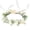 G001- Style A, variant on Artificial White Flowers, Flower Party Decorations, 9.4 in Inner Diameter, Flowers for Decoration, Fake Eucalyptus, Wedding Flowers, Adjustable Pet Neckwear, 1 Pc