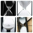 thumbnail image 4 of 20 Minute Hourglass White Sand Timer Wooden Black Stand Hourglass Clock for Office Kitchen Decor Home - 20min White Sand, 4 of 5