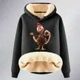 thumbnail image 3 of Women's Thanksgiving Turkey Cartoon Print Warm Hoodie Casual Women's Hoodies Womens Athletic Sweatshirts Womens Thin Hoodie Long Sweatshirt with Pocket Plain Hoodies for Women Hoodie for Women Jacket, 3 of 3