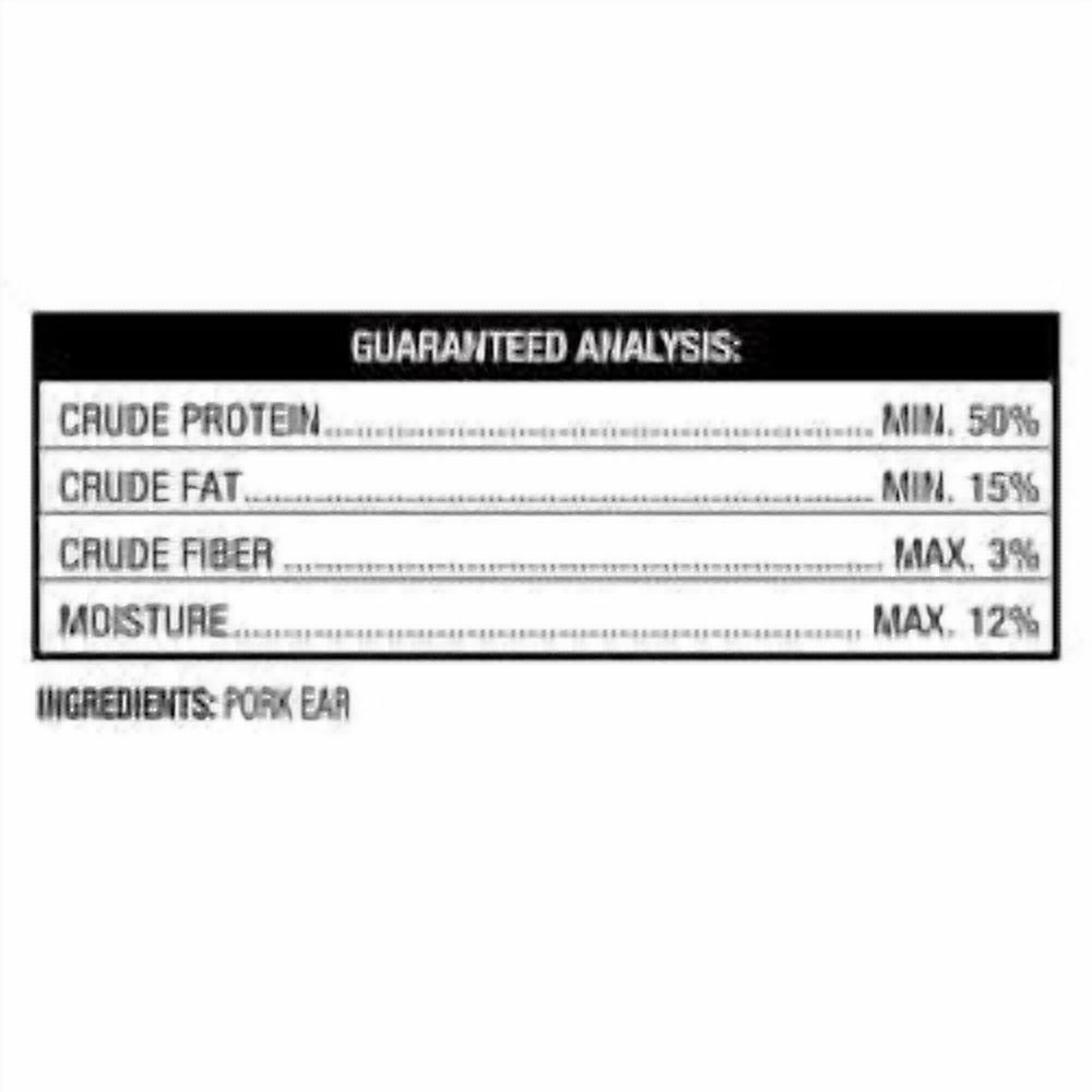 (12 pack) Ol' Roy Natural Jumbo Pig Ear Chews for Dogs, 12 oz, 10 Count