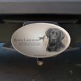 thumbnail image 2 of Black Lab Labrador Dog Breed Oval Tow Trailer Hitch Cover Plug Insert, 2 of 4
