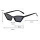 thumbnail image 5 of Women Vintage Triangle Mirrored Sunglasses Eyewear Designer Red Gray, 5 of 5