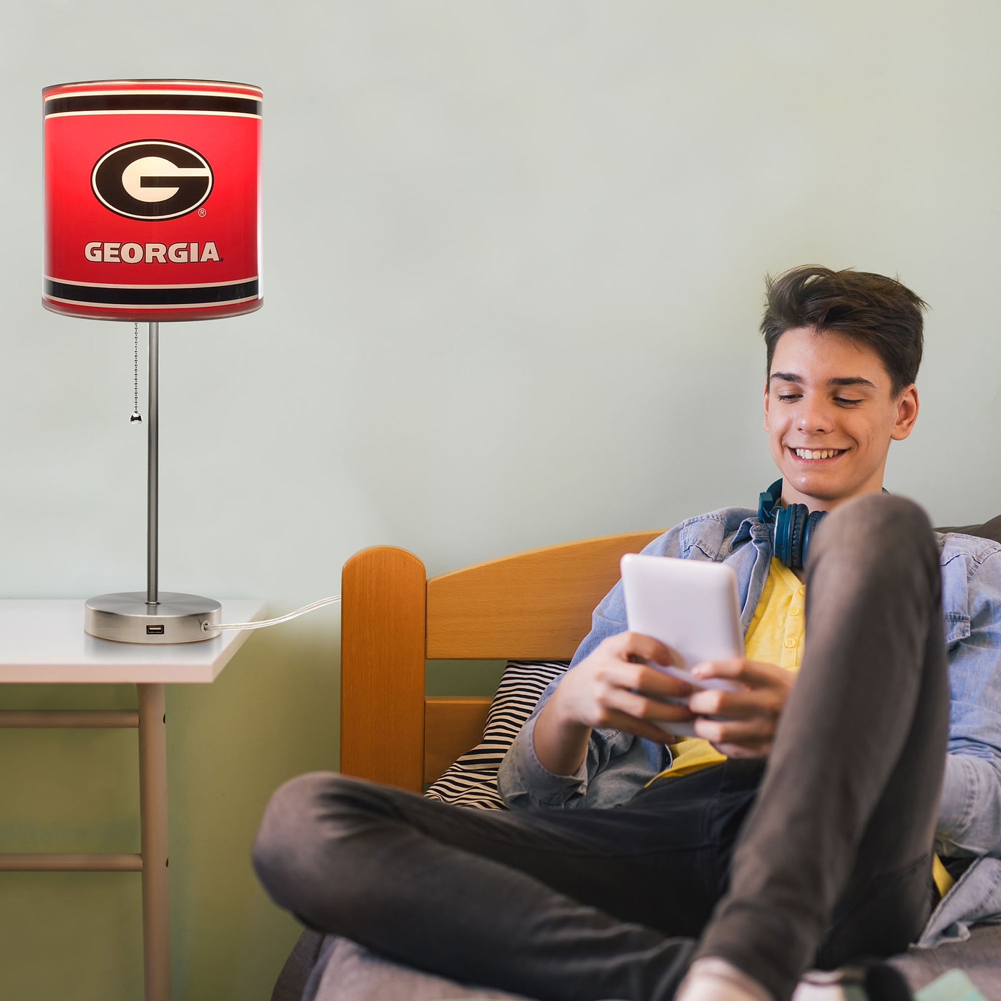 Imperial Georgia Bulldogs Chrome Desk Lamp