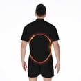 thumbnail image 2 of Total Solar Eclipse Short Sleeve Men'S Rompers Casual Summer Jumpsuits Outfit, 2 of 4
